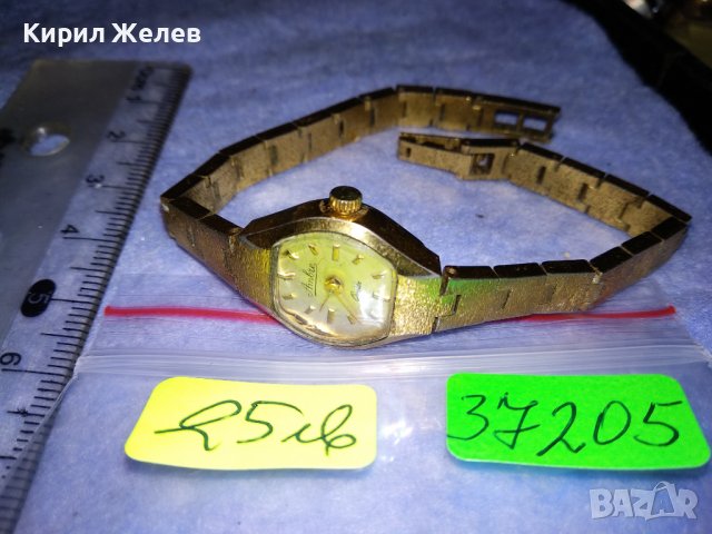 Ambre QUARTZ ПОЗЛАТЕН ДАМСКИ КВАРЦОВ МАРКОВ ВИНТИДЖ ЧАСОВНИК ТИП ГРИВНА 37205, снимка 4 - Дамски - 40196518