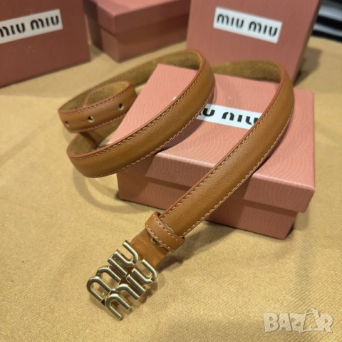 колани от естествена кожа в кутия miu miu , снимка 5 - Колани - 51550078