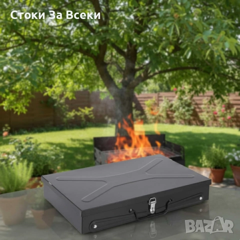 Сгъваема градинска скара за къмпинг и пикник