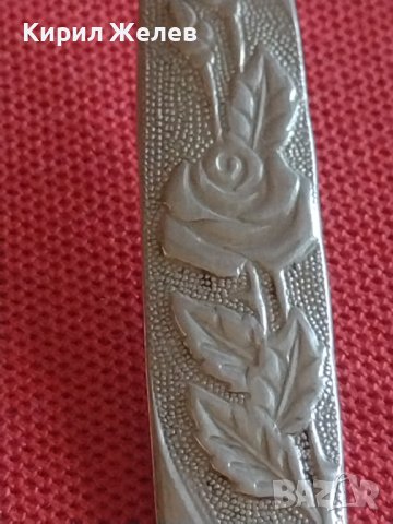 Две стари лъжици красива орнаментика неръждавейка перфектно състояние за КОЛЕКЦИЯ ДЕКОРАЦИЯ 26510, снимка 3 - Други ценни предмети - 43845347