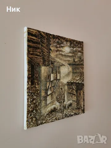 Картина върху платно Млад овчар с овце , снимка 4 - Картини - 48870402