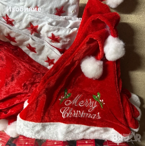 Празнични Коледни шапки с уникален дизайн и светещи акценти, снимка 5 - Шапки - 52340911