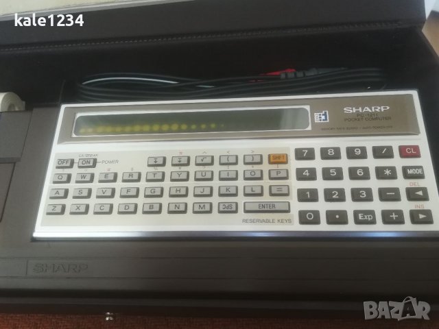 SHARP PC 1210. CE 122. 1980г. Ретро компютър и принтер. Първият програмируем ръчен компютър. Japan. , снимка 14 - Антикварни и старинни предмети - 40058755