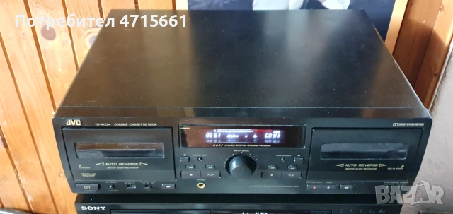 JVC TD-W254 AutoReverse  двукасетъчен дек Dolby B/C HX Pro, снимка 4 - Декове - 53515352