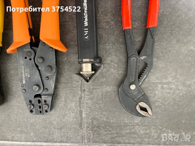 Клещи Knipex, Weidmüller, AMP, снимка 8 - Клещи - 43413849