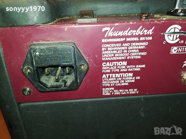 BEHRINGER THUNDERBIRD BX108-ВНОС FRANCE L2610221728, снимка 12 - Ресийвъри, усилватели, смесителни пултове - 38461859