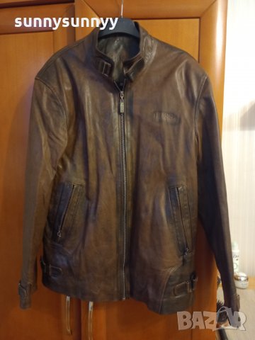 BOSS ЕСТЕСТВЕНА кожа  яке , снимка 2 - Якета - 32304571