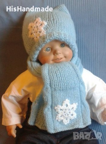 Бебешки шапки и шалчета -комплекти различни модели и цветове, снимка 8 - Бебешки шапки - 38091965