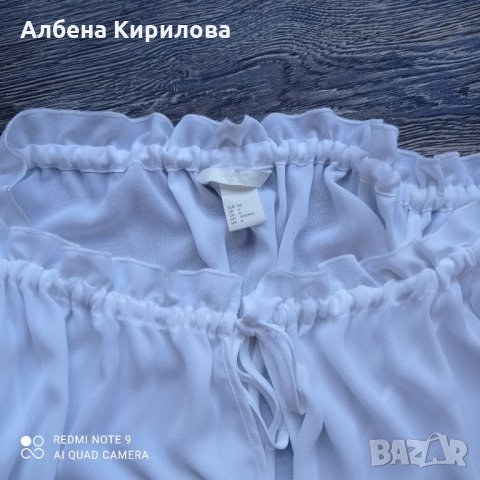 Официална бяла блуза на НМ, М, снимка 7 - Блузи с дълъг ръкав и пуловери - 32557494