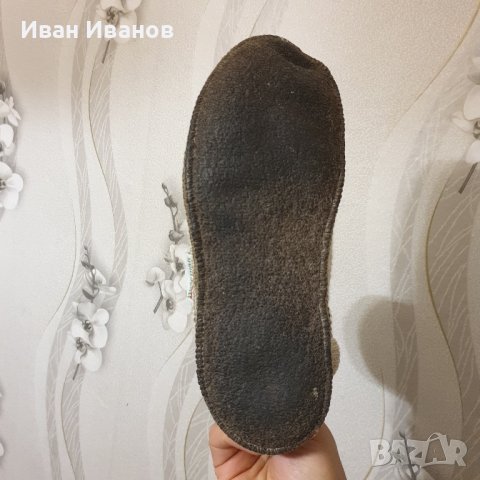 домашни чехли/терлици от варена вълна WESENJAK размер 39-40-41, снимка 5 - Чехли - 43385402