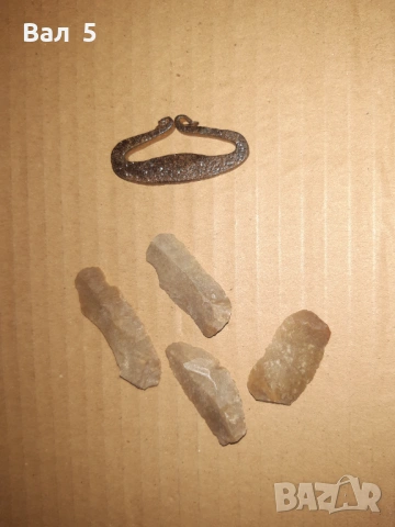 Стар автентичен чакмак с кремъци , огниво