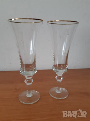 Ретро чаши, стъкло, снимка 1 - Чаши - 37105524