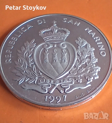 Сребърна монета. , снимка 4 - Нумизматика и бонистика - 51944240