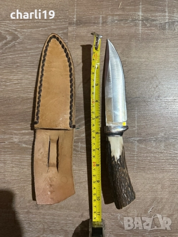 Много здрав ръчно изработен ловен нож, снимка 4 - Ножове - 52861301