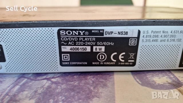✅CD/DVD ПЛЕЪР SONY DVP-NS38❗, снимка 5 - Плейъри, домашно кино, прожектори - 53241538