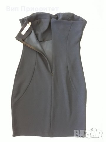 Маркова рокля MISS CHIC тъмносиня вечерна малка елегантна изчистена стилна нова, снимка 8 - Рокли - 37265326
