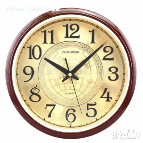 Безшумен стенен часовник