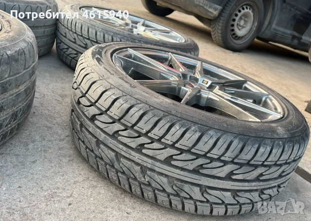 4бр джанти JR21 (japan racing)Hyper Gray за опел opel saab сааб 5х110 J7 ET35 + 4бр летни гуми, снимка 6 - Гуми и джанти - 52832379