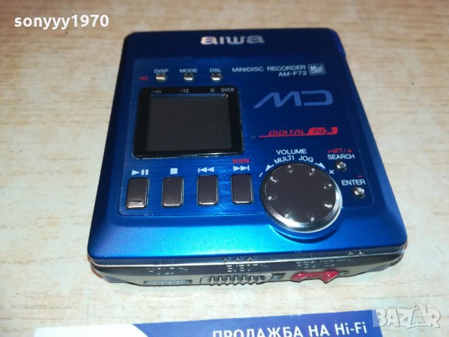 aiwa am-f72 minidisc recorder-mettal, снимка 7 - MP3 и MP4 плеъри - 28361789