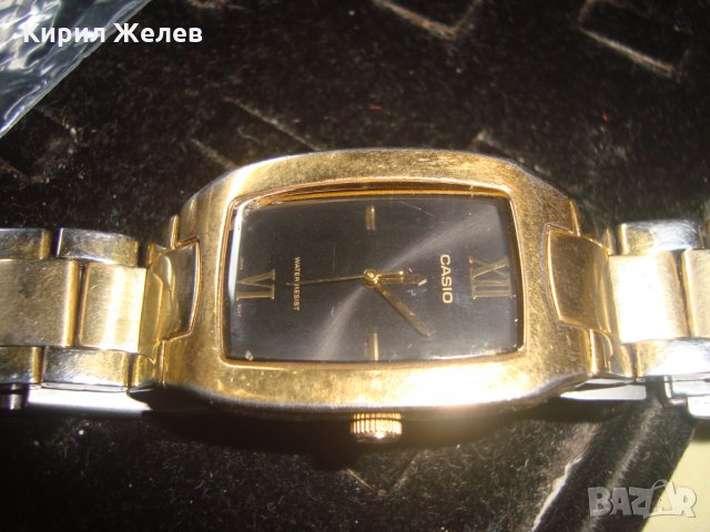 CASIO ОРИГИНАЛЕН ПОЗЛАТЕН ЯПОНСКИ ЧАСОВНИК РАБОТЕЩ с ОРИГИНАЛНАТА ВЕРИЖКА КАСИО и ЛУКС КУТИЯ 22351, снимка 12 - Мъжки - 32912112