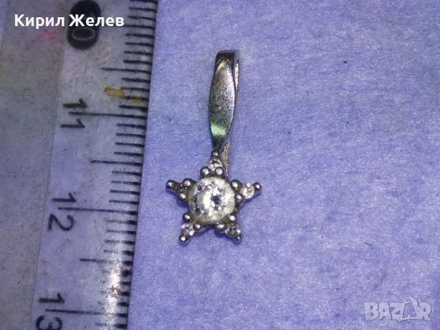 ПРЕКРАСЕН НЕЖЕН СКЪПОЦЕНЕН СРЕБЪРЕН АРТ МЕДАЛЬОН СРЕБРО 925 с БЯЛА ПОЗЛАТА и ФАСЕТ ЦИРКОНИ 72141, снимка 15 - Колиета, медальони, синджири - 43318060