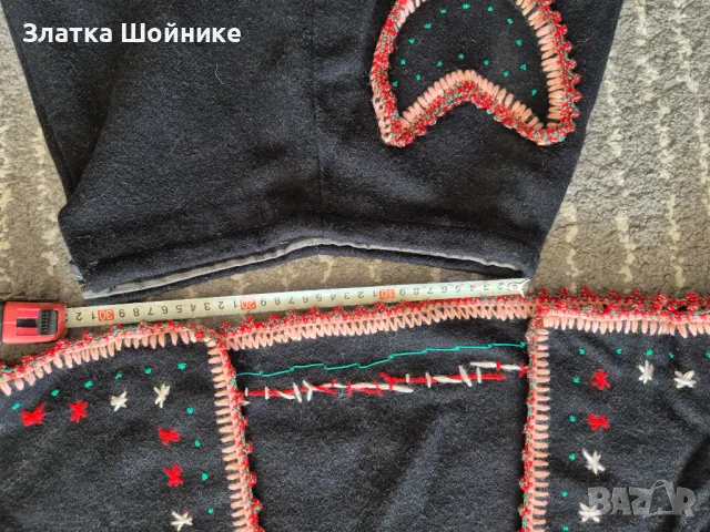 Костюмчето от баба соц носталгия, ръчна изработка,вълна, снимка 5 - Антикварни и старинни предмети - 47310973