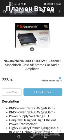 Усилвател моноблок Nakamichi NK-300.1, снимка 6 - Аудиосистеми - 43163111