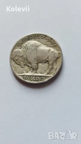 Монета 5 цента 1913 г.