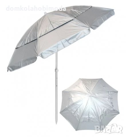 Ветроустойчив чадър с възможност за накланяне. 2м диаметър,Тръба 28/32мм