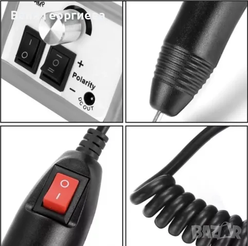 Висококачествена Електрическа Пила за Маникюр и Педикюр12W, снимка 7 - Продукти за маникюр - 49374646