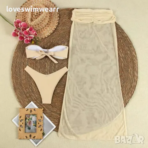 Бански с пола, снимка 3 - Бански костюми - 49452490