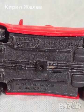 Метална количка MITSUBISHI LANCER EVOLUTION MADE IN CHINA за КОЛЕКЦИЯ ДЕКОРАЦИЯ 37536, снимка 10 - Колекции - 40685621