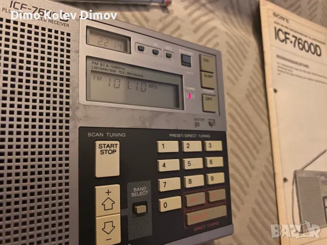 SONY ICF 7600 D, Радио, Транзистор. Japan 🇯🇵 , снимка 3 - Радиокасетофони, транзистори - 50435442