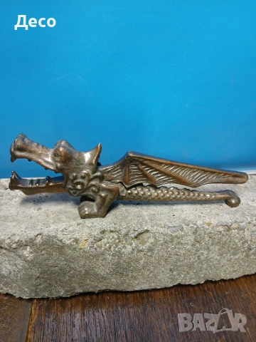 Стара орехотрошачка дракон за декорация., снимка 2 - Антикварни и старинни предмети - 53476906