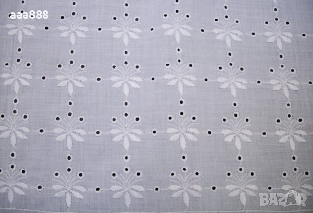 Рязана бродерия на плат памук видове, снимка 9 - Платове и дамаски - 43597540