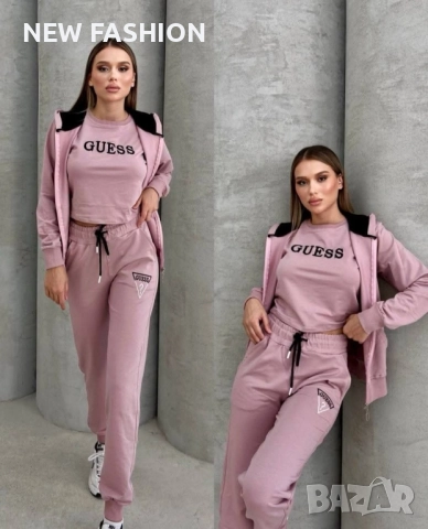 Дамски Памучни Комплекти -3 Части ✨ Guess , снимка 4 - Спортни екипи - 51799697
