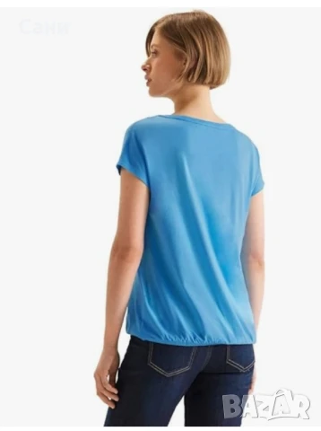 Красива синя блузка , снимка 5 - Тениски - 50690405