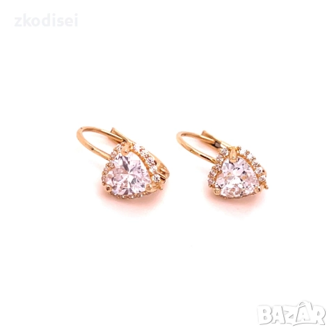 Златни обеци 2,37гр. 14кр. проба:585 модел:34506-2, снимка 2 - Обеци - 52083608