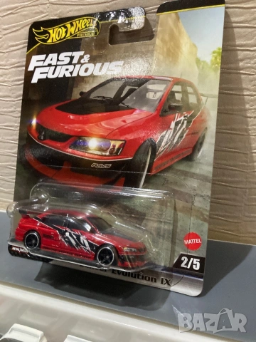 hot wheels fast and furious mitsubishi lancer evolution ix, снимка 3 - Колекции - 53022483