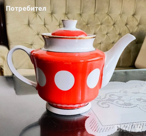 Порцеланов чайник, снимка 1