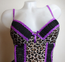 Okay 75B размер корсет в енимал принт и черен тюл, снимка 2