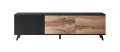 ТВ шкаф RANDOM RTV-2 180 дъб вотан/черно Код P1289, снимка 1