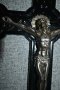 Стоманен старинен кръст разпятие религия Исус , снимка 6