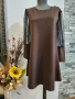 дамска рокля в кафяво, снимка 1
