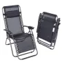 ПРОМОЦИЯ Сгъваем стол за плаж в черно DECK CHAIR Y005, снимка 1