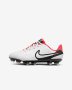 Футболни обувки NIKE JR LEGEND 10 ACADEMY FG/MG WHITE/BLACK-BRIGHT CRIMSON размер 37.5, снимка 6