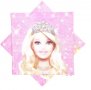 Барби Barbie с корона 10 парти салфетки рожден ден, снимка 1 - Други - 32722054