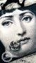 Дизайнерска Арт Чанта / Торба Принт Илюстрация Face Fornasetti (Lina Cavalieri MUSE), снимка 3