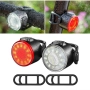 Комплект LED Фар и Стоп за велосипед с USB зареждане., снимка 1