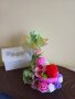 Налична "Летяща чаша с цветя и сапунена роза ", снимка 1 - Декорация за дома - 39451879
